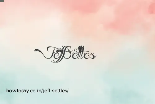 Jeff Settles