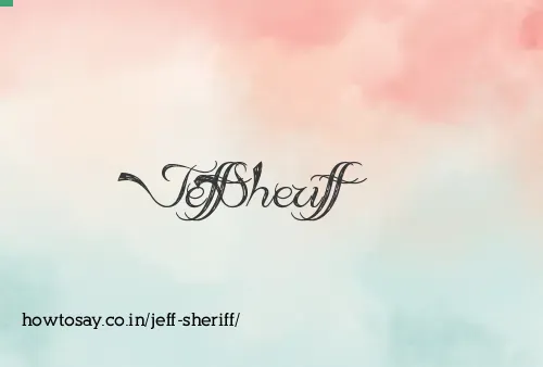 Jeff Sheriff