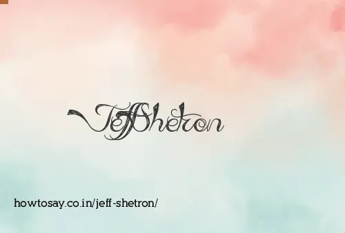 Jeff Shetron