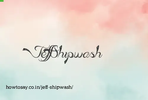Jeff Shipwash