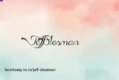 Jeff Slosman