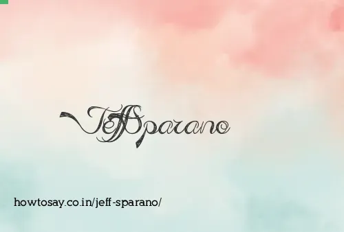 Jeff Sparano