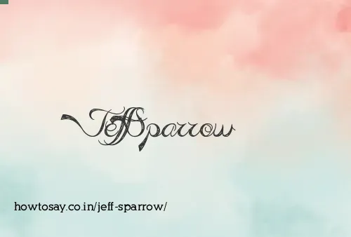 Jeff Sparrow
