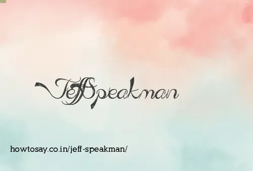 Jeff Speakman