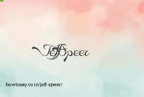 Jeff Speer