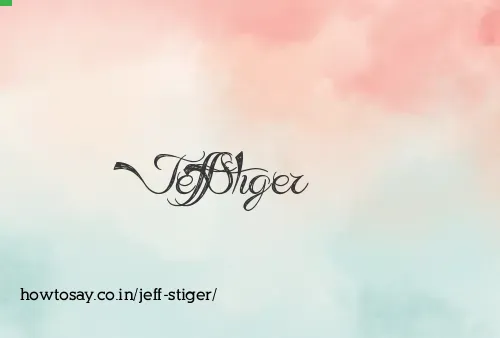 Jeff Stiger