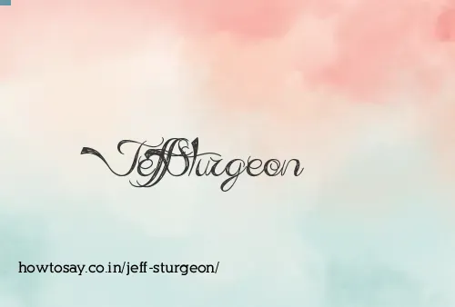 Jeff Sturgeon
