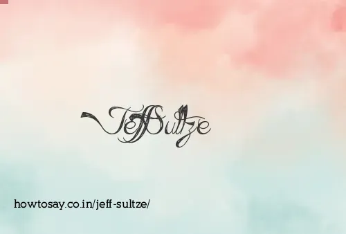 Jeff Sultze