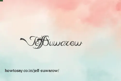 Jeff Suwarow