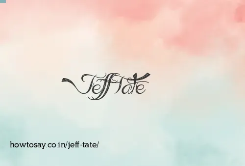 Jeff Tate