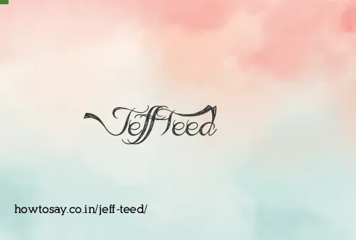 Jeff Teed