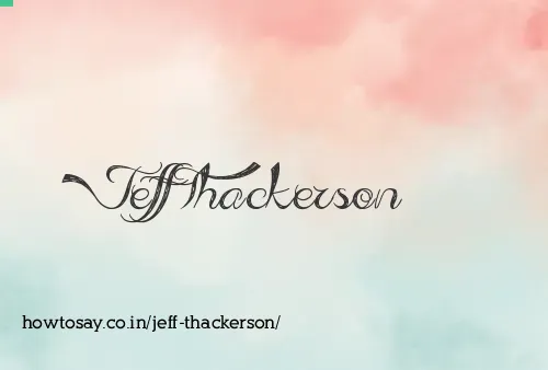 Jeff Thackerson