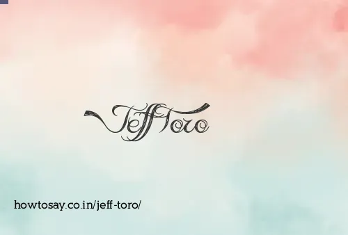 Jeff Toro