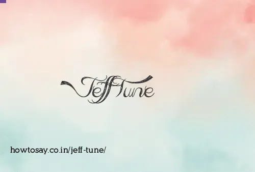 Jeff Tune