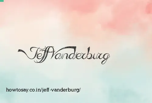 Jeff Vanderburg