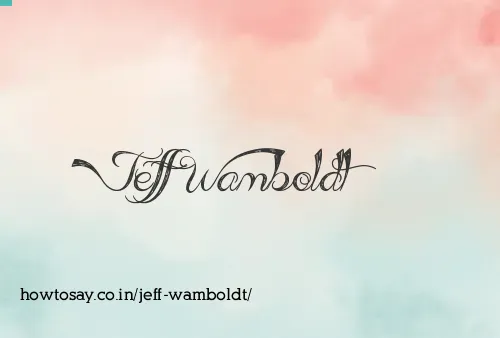Jeff Wamboldt