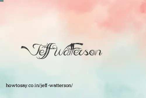 Jeff Watterson