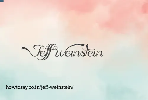 Jeff Weinstein