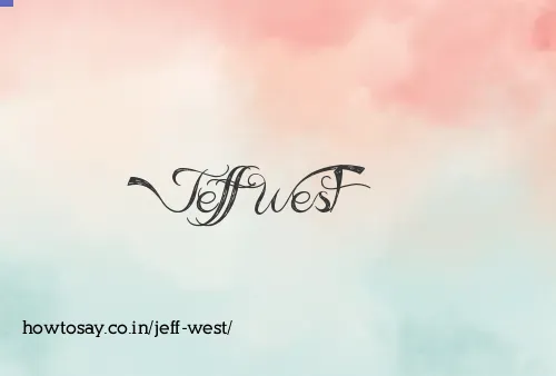 Jeff West