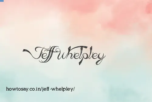 Jeff Whelpley