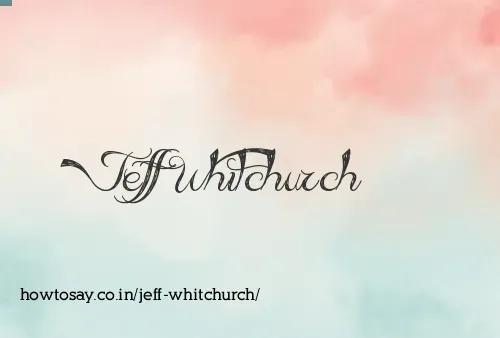 Jeff Whitchurch