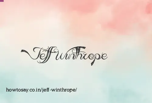 Jeff Winthrope