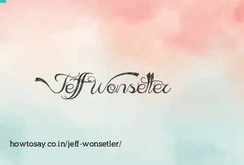 Jeff Wonsetler