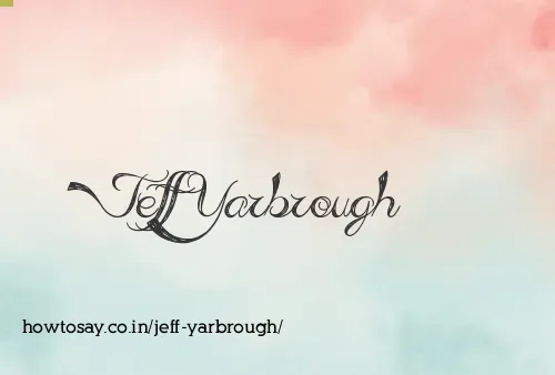 Jeff Yarbrough