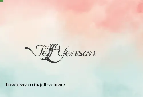Jeff Yensan