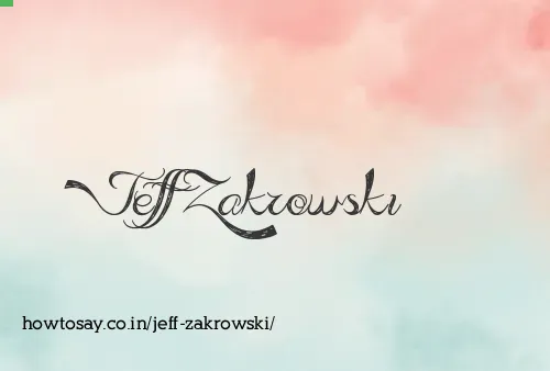 Jeff Zakrowski