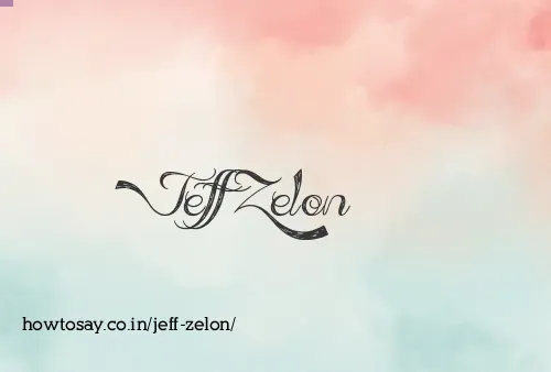 Jeff Zelon