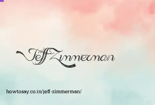 Jeff Zimmerman
