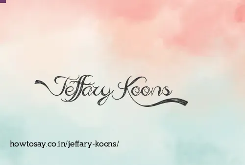 Jeffary Koons