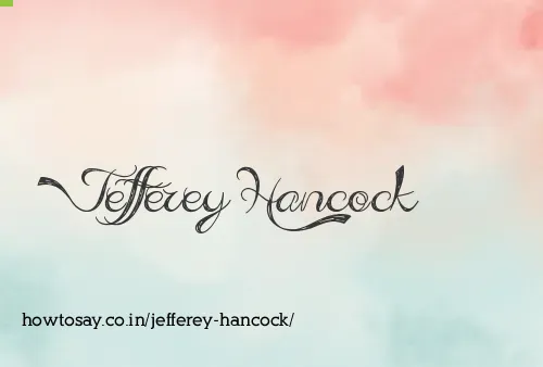 Jefferey Hancock
