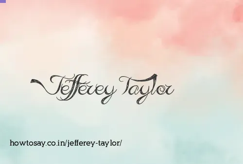 Jefferey Taylor