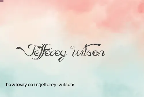 Jefferey Wilson