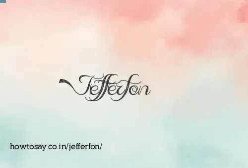 Jefferfon