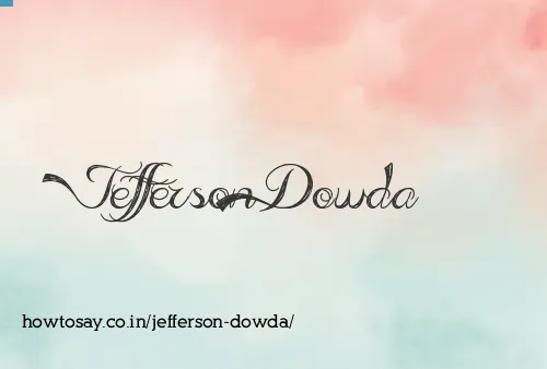 Jefferson Dowda