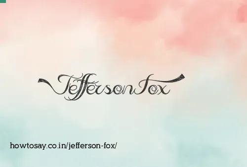 Jefferson Fox