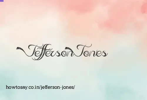 Jefferson Jones
