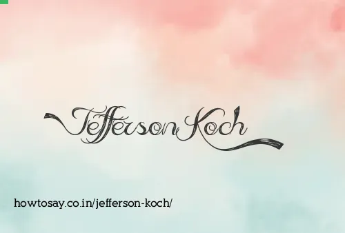 Jefferson Koch