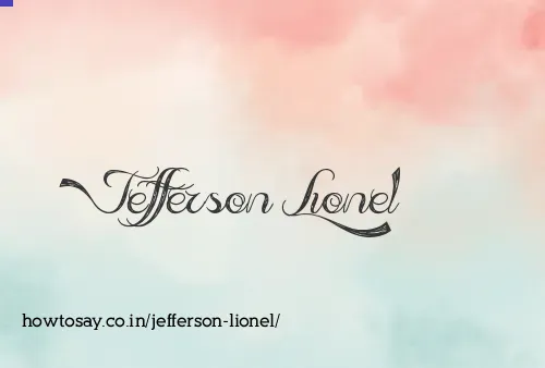 Jefferson Lionel