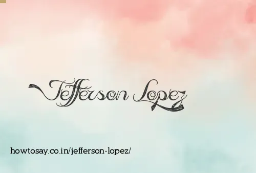Jefferson Lopez