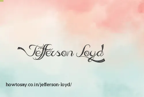Jefferson Loyd