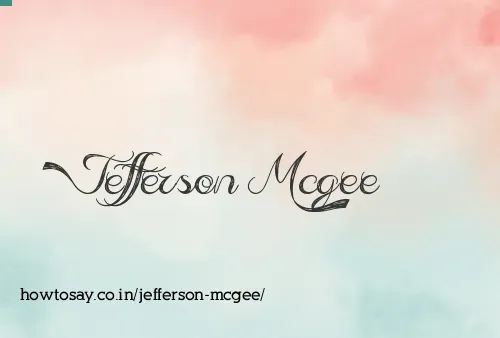 Jefferson Mcgee