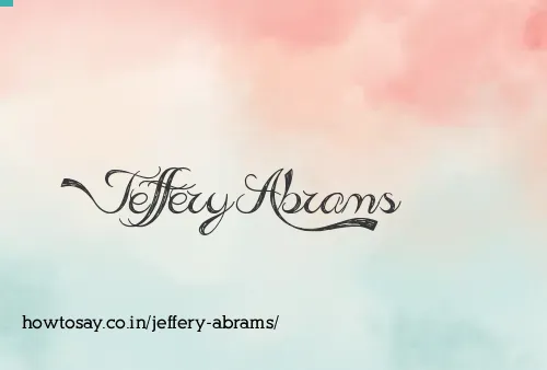 Jeffery Abrams