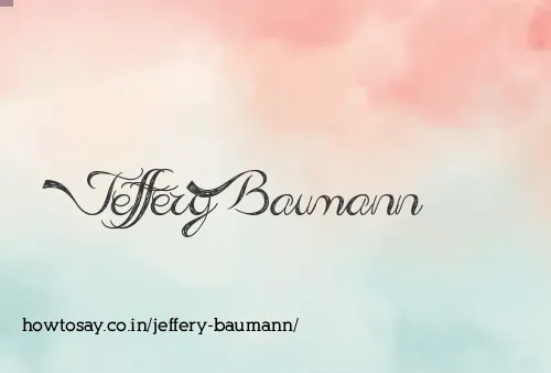 Jeffery Baumann