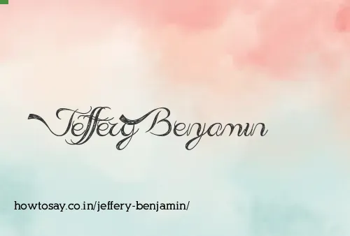 Jeffery Benjamin