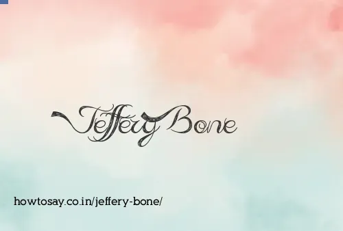 Jeffery Bone