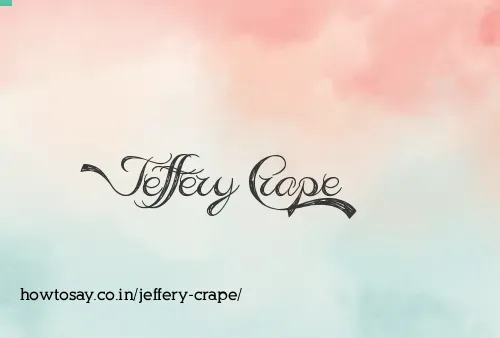 Jeffery Crape